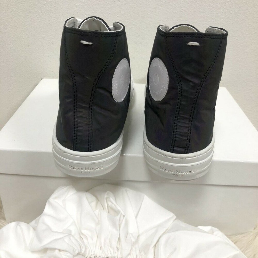 NIB Maison Margiela Reflective Stereotype High Top MMM MM6 Martin Sneakers 39.5 - Picture 9 of 11